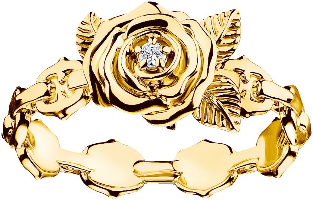 THOMAS SABO Fingerring Roses Romance, TR2482-414-39-52-60, mit Zirkonia (synth)