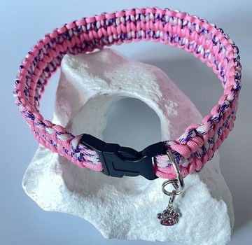 Wandtattoodesign Hunde-Halsband Halsband Nylon Paracord Gratis Aufkleber und Anhänger Handgemacht, verschiedene Größen handgemacht geflochten geknotet