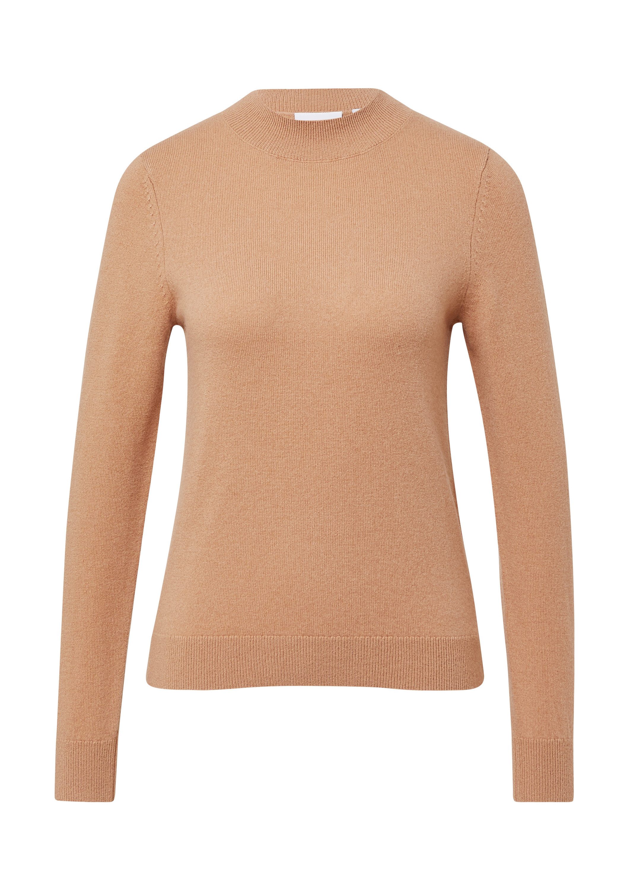 comma Longpullover Strickpullover Femininer Kaschmirmix-Pullover günstig online kaufen