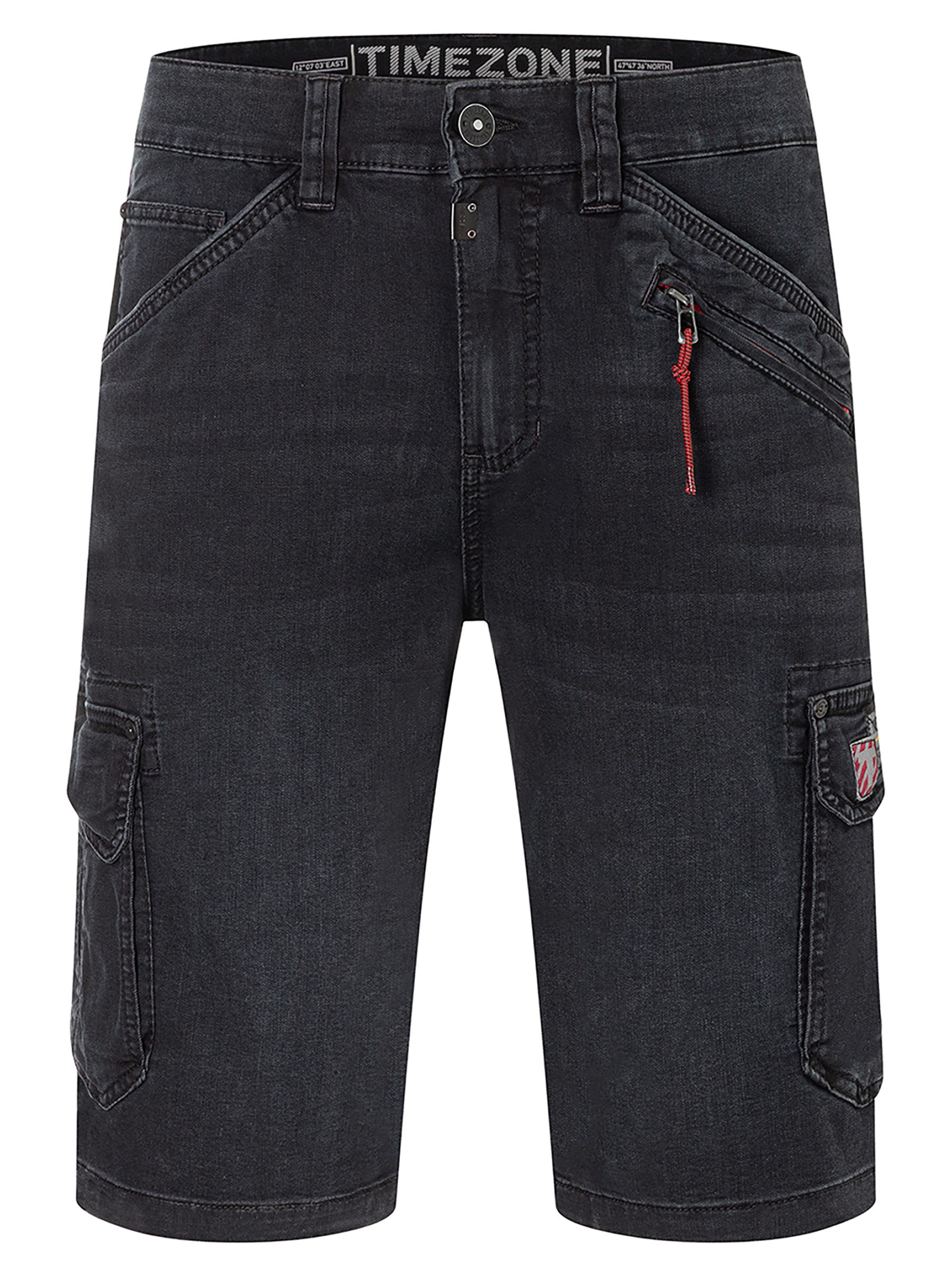 TIMEZONE Cargoshorts Moderner Casual Look Knielänge Reißverschluss Denim Stil (1-tlg) Regular RykerTZ Short
