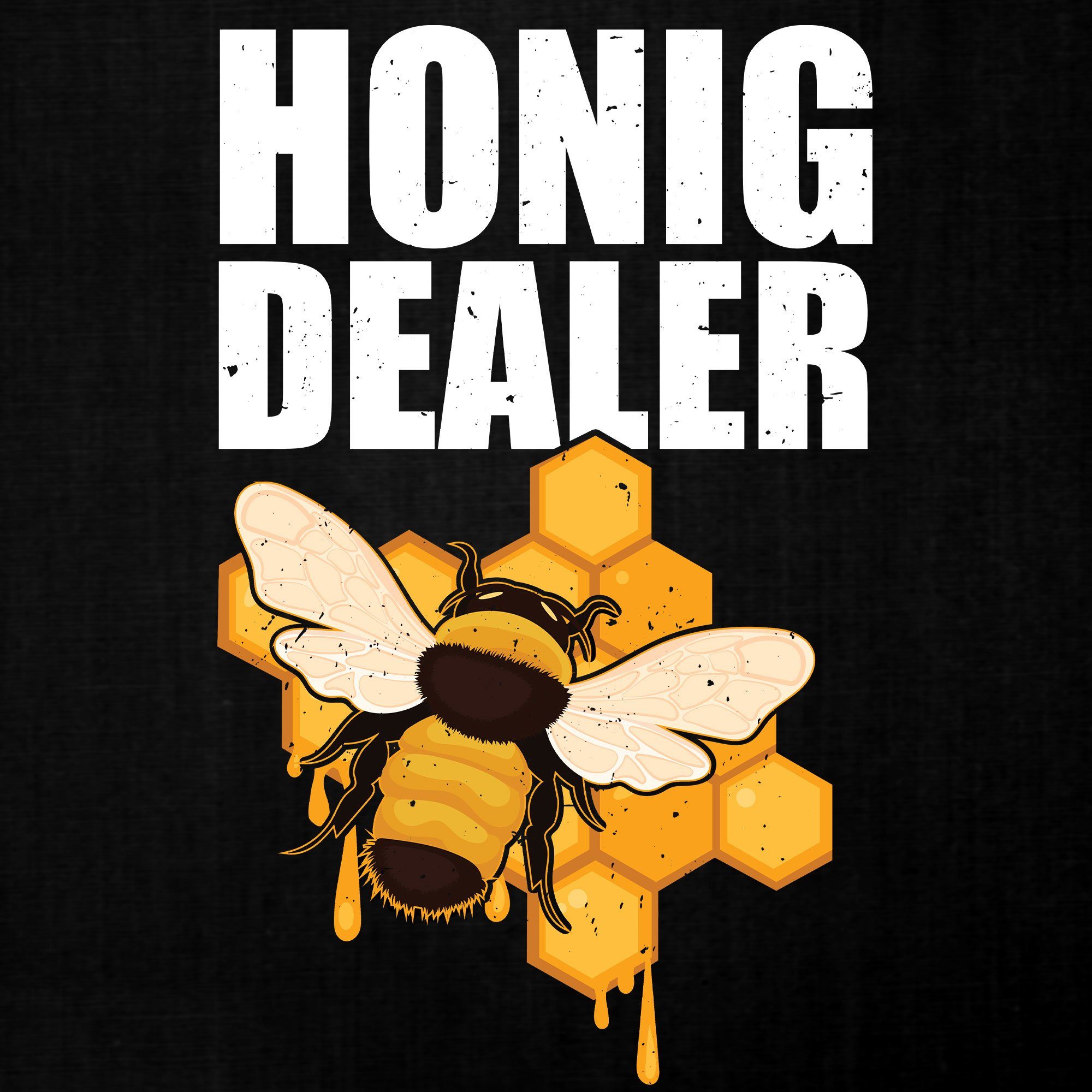 Honig Schwarz Nektar - Imker (1-tlg) Quattro Biene Honig Kurzarmshirt T-Shirt Herren Dealer Formatee