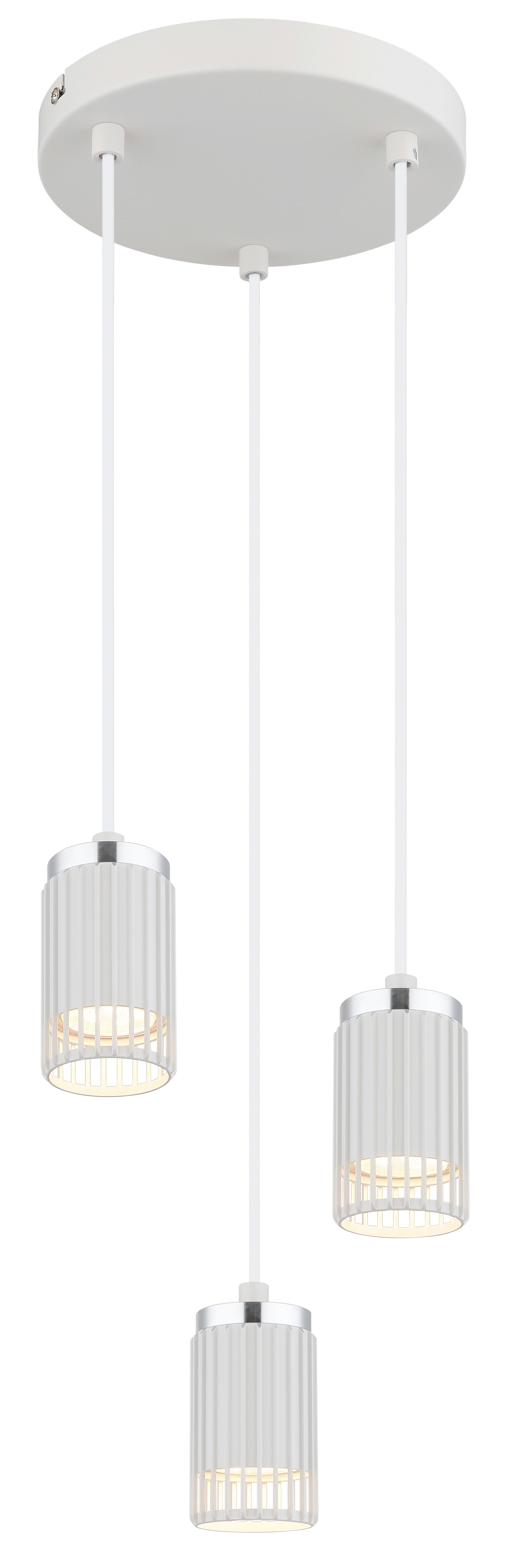 GLOBO LIGHTING Hängeleuchte KORBEN, ohne Leuchtmittel, Hängeleuchte für Küche & Esszimmer weiß modern