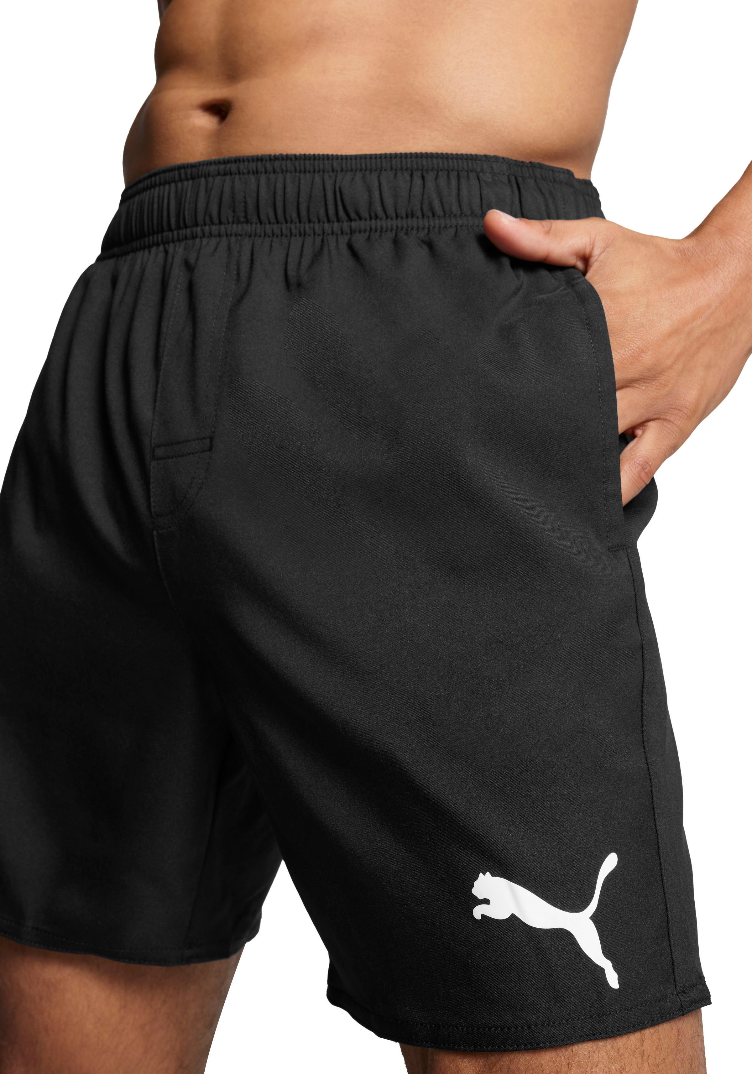 PUMA Badeshorts PUMA SWIM MEN MID SHORTS mit elastischem Bund, Seitentaschen