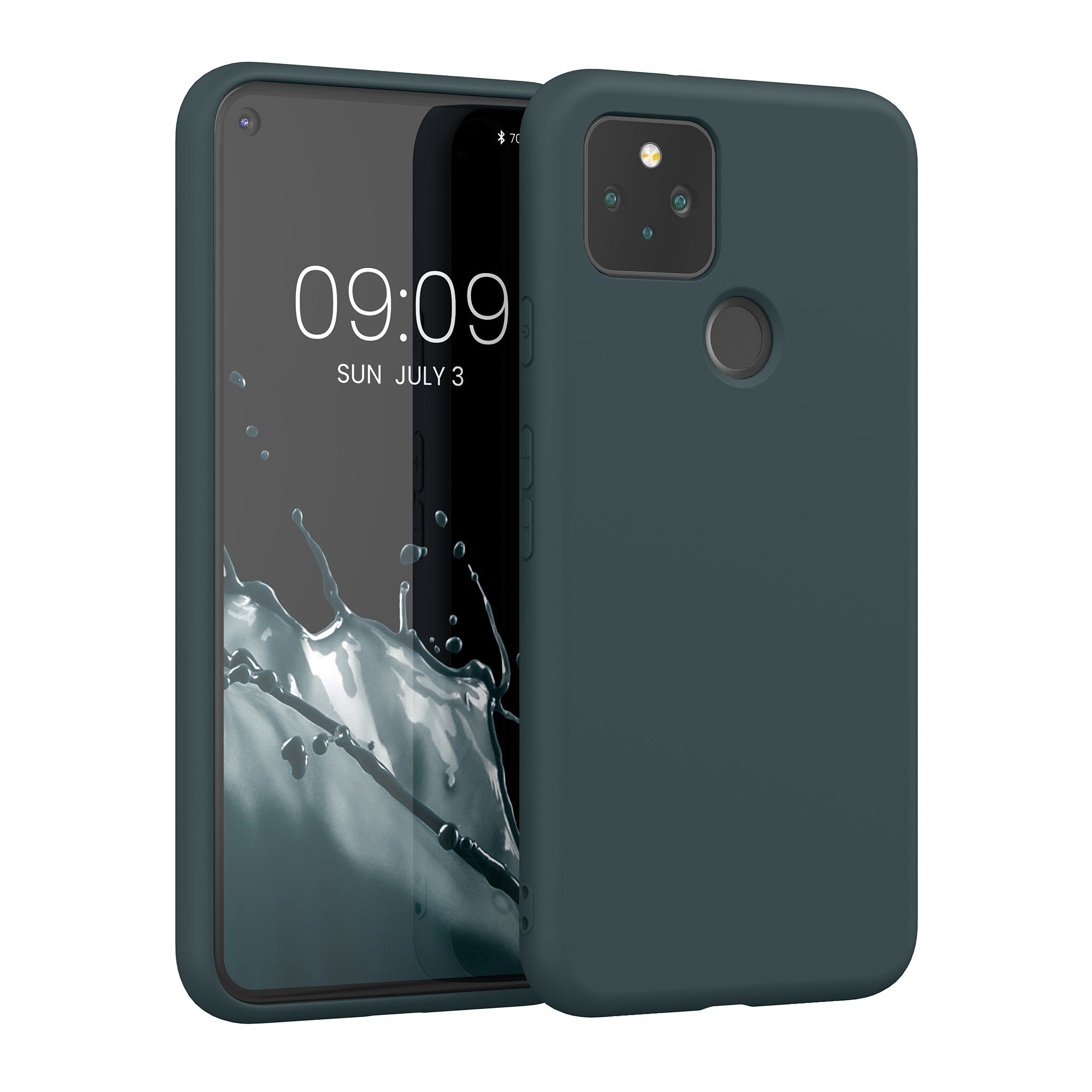 kwmobile Handyhülle Slim Case für Google Pixel 5, Hülle Silikon Handy - Handyhülle gummiert