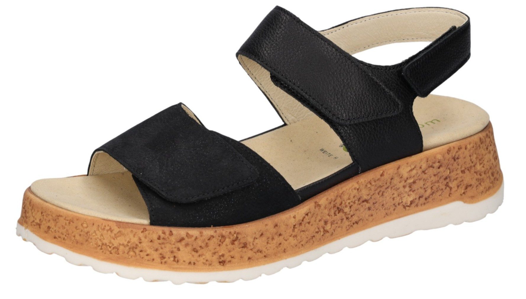 Waldläufer 990001-201 001 Schwarz Sandale