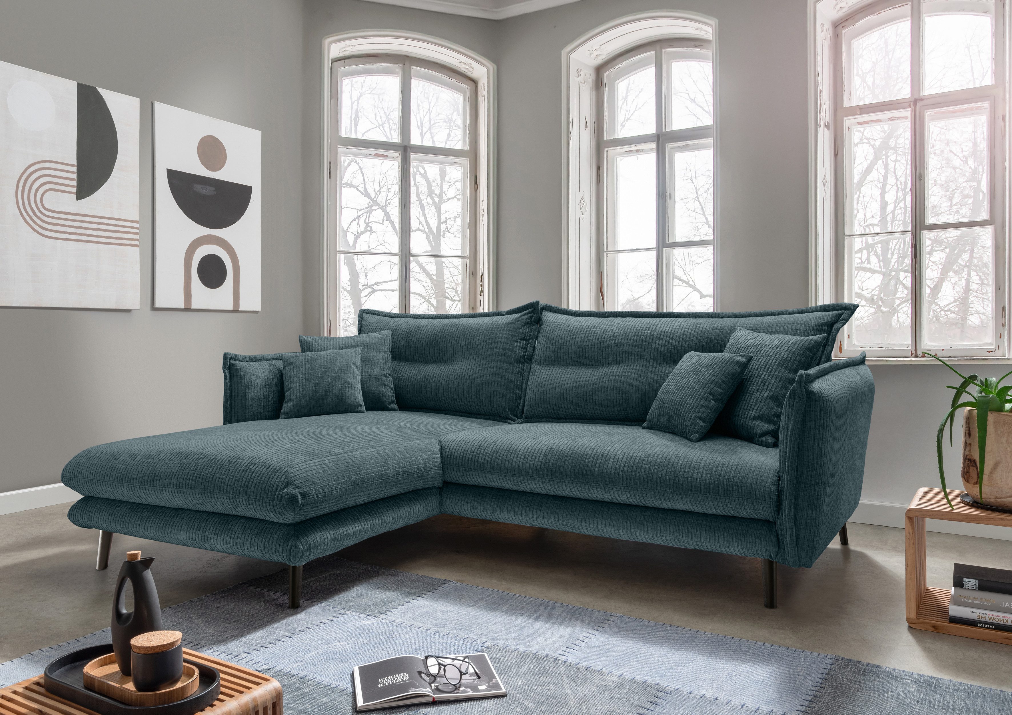 INOSIGN Ecksofa Lazio modernes Design, bequem, günstig online kaufen