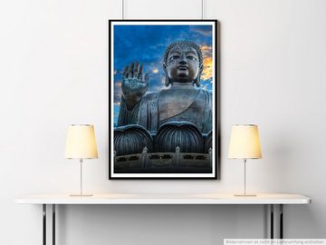 Sinus Art Poster 60x90cm Poster Künstlerische Fotografie  Große Buddhastatue in Hongkong
