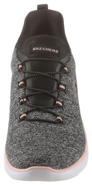 Skechers Summits-Quick Getaway Slip-On Sneaker Slipper, Freizeitschuh, Komfortschuh mit Gummiband