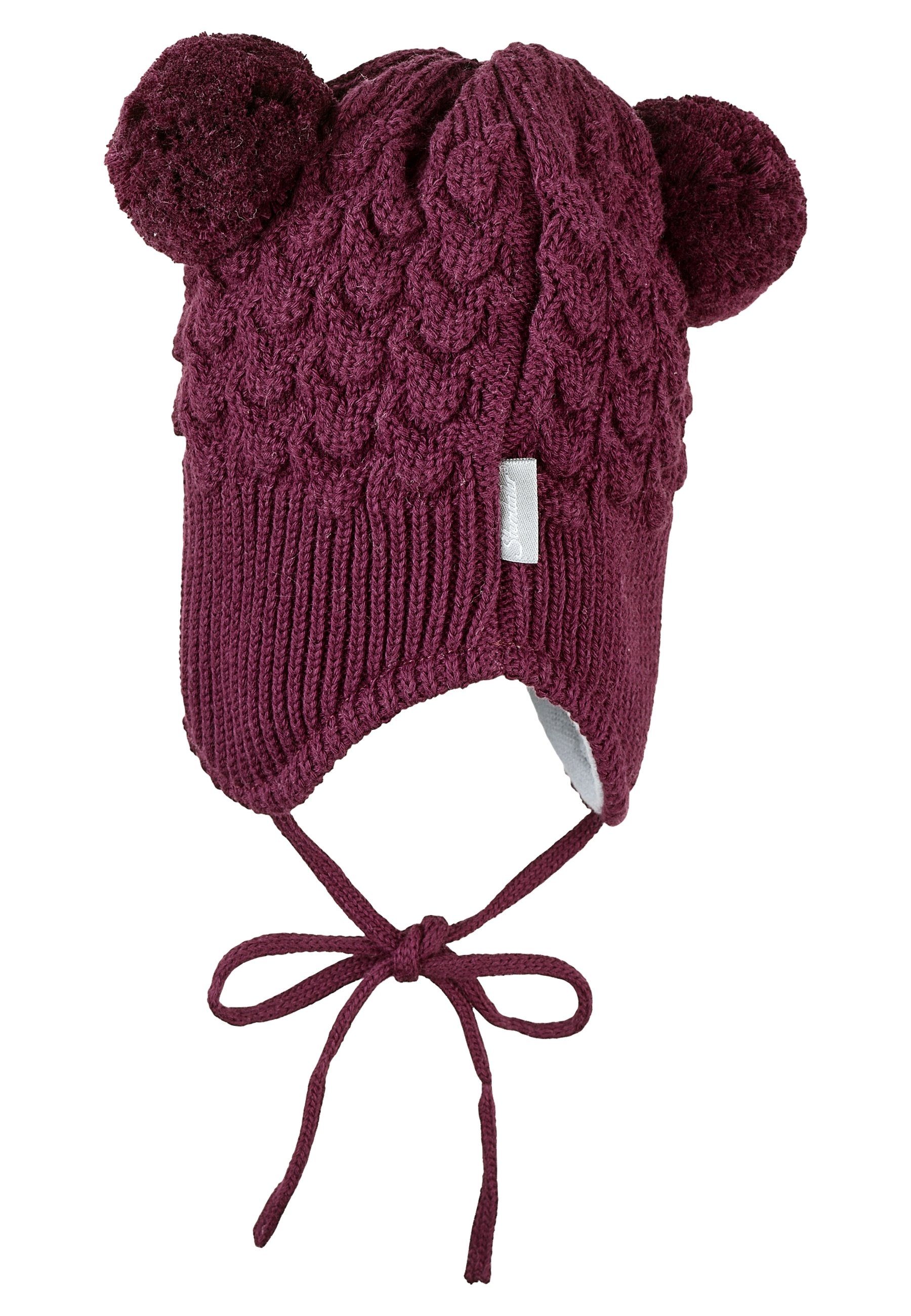 Sterntaler® Strickmütze Bommelmütze Struktur (1-St) günstig online kaufen