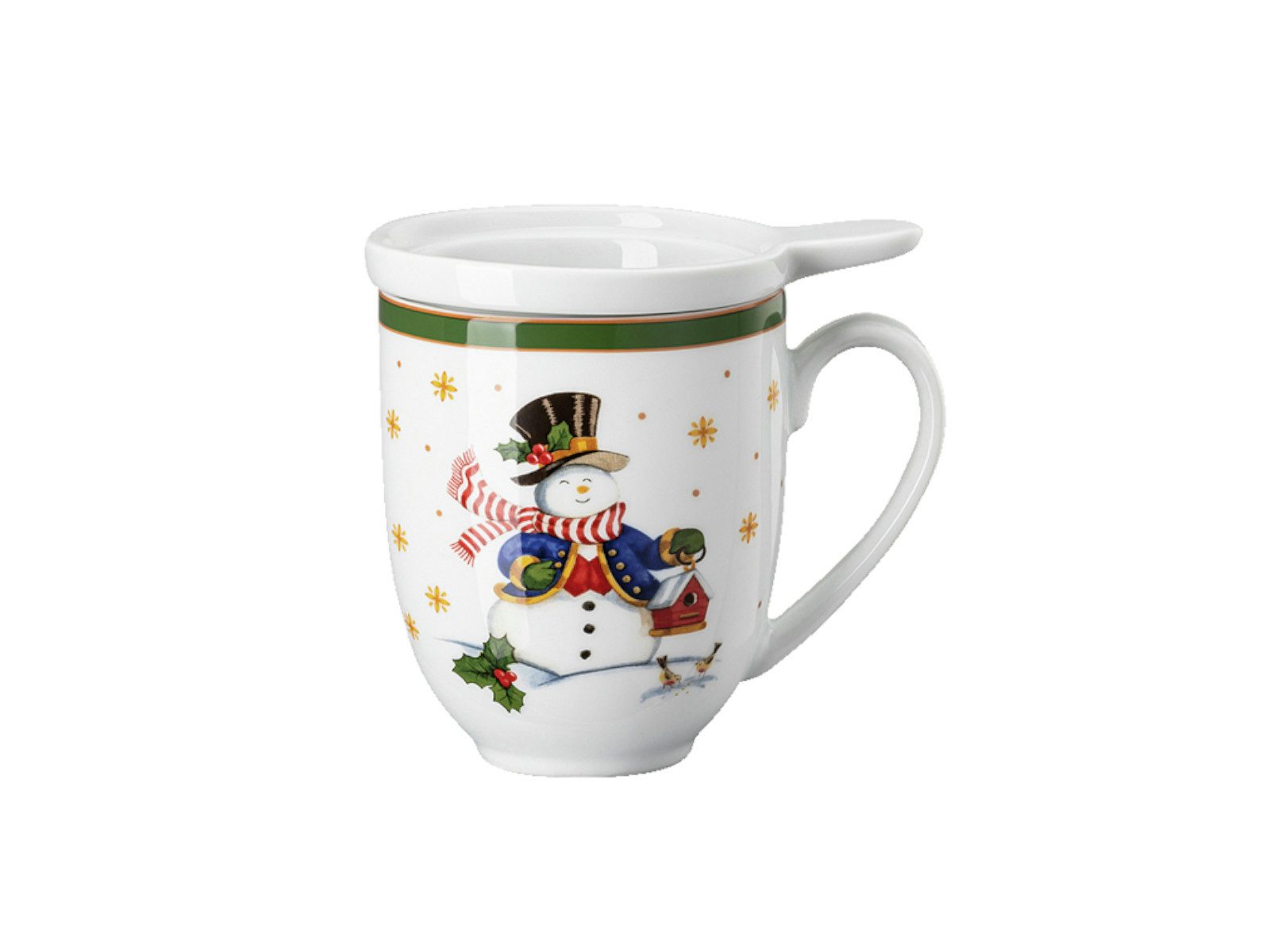 Hutschenreuther Becher Happy Wintertime Tee-Becher Set 3tlg, Porzellan, Sets
