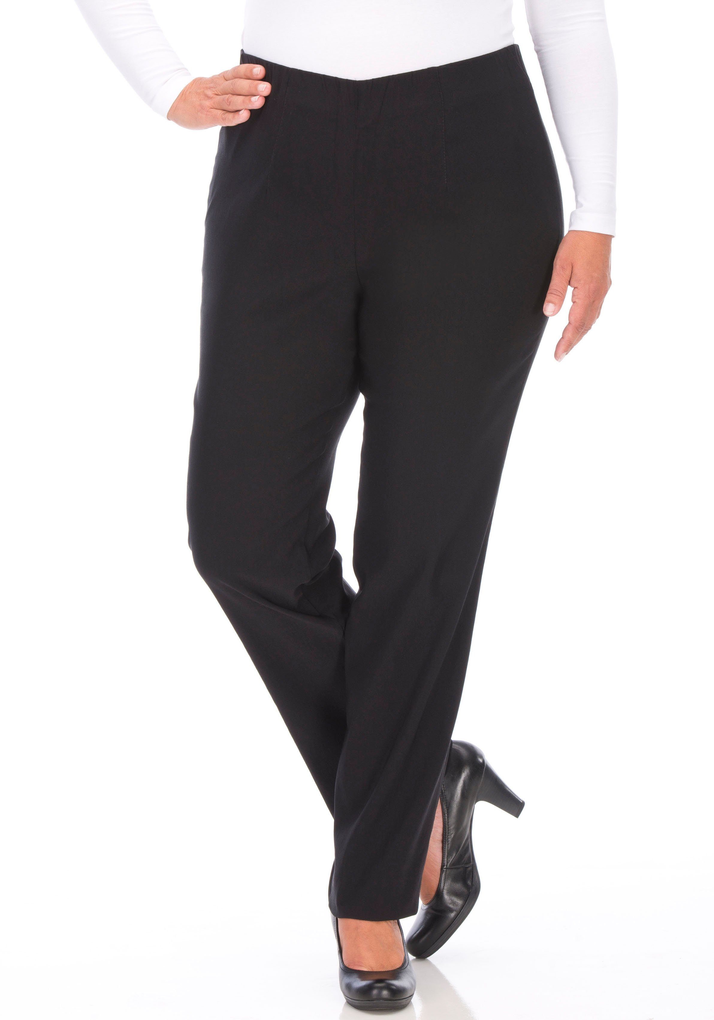 KjBRAND Schlupfhose SUSIE Bengaline mit Schlupfbund black | Stretchhosen