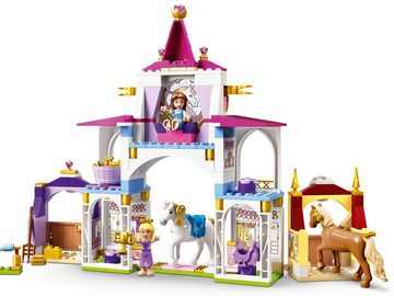 LEGO® Konstruktionsspielsteine LEGO® Disney™ - Belles und Rapunzels königliche Ställe, (Set, 239 St)