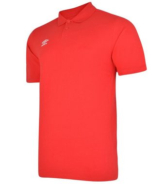 Umbro Rundhalsshirt umbro Club Essential Herren Polohemd bequemes Polo-Shirt UMTM0323-2LT Golf-Shirt Rot