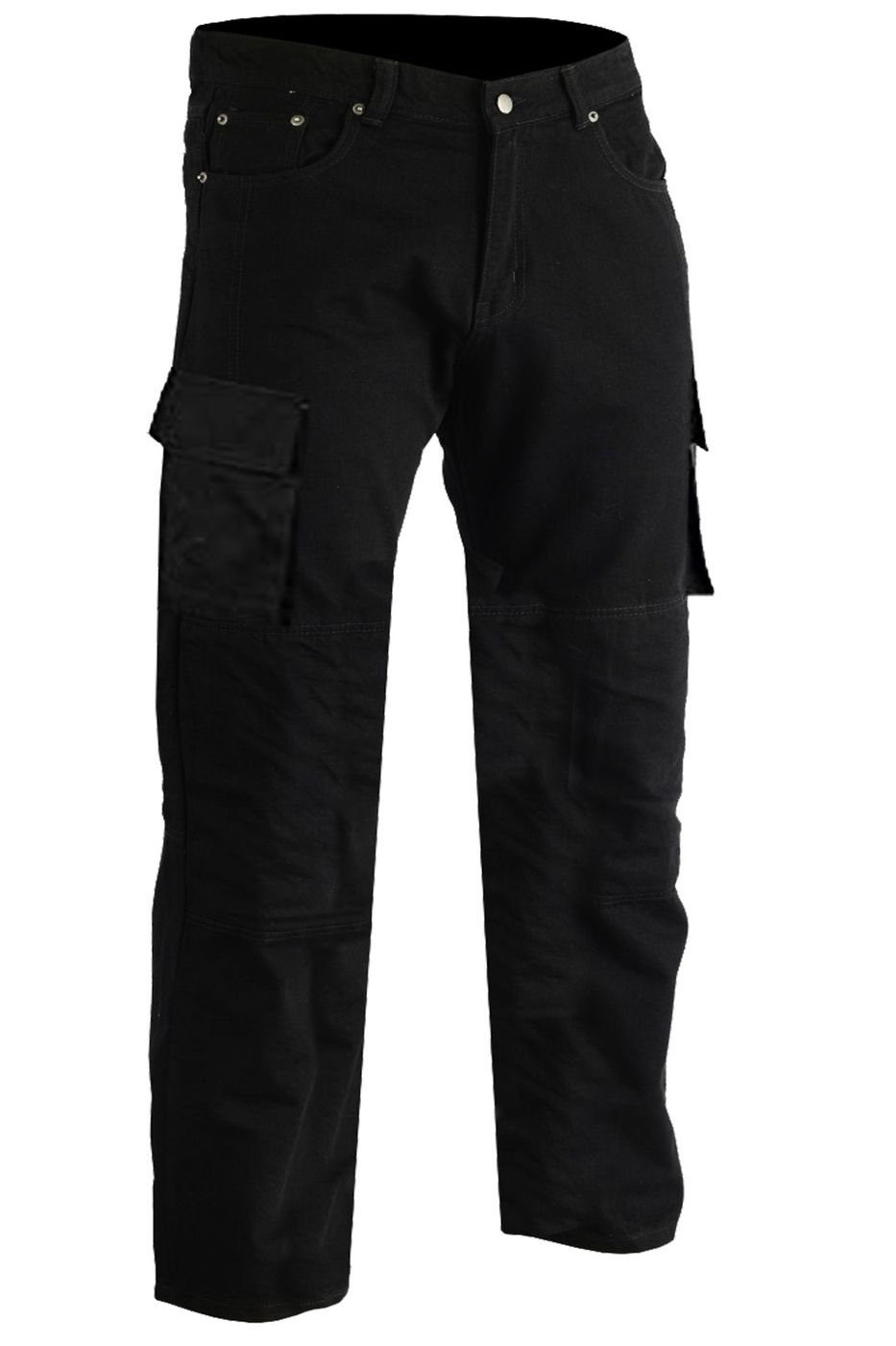 Wear Motorradhose & Schwarz Protektoren Motorradjeans Cargohose German Motorradhose stoff JEANS-003 Schutz mit