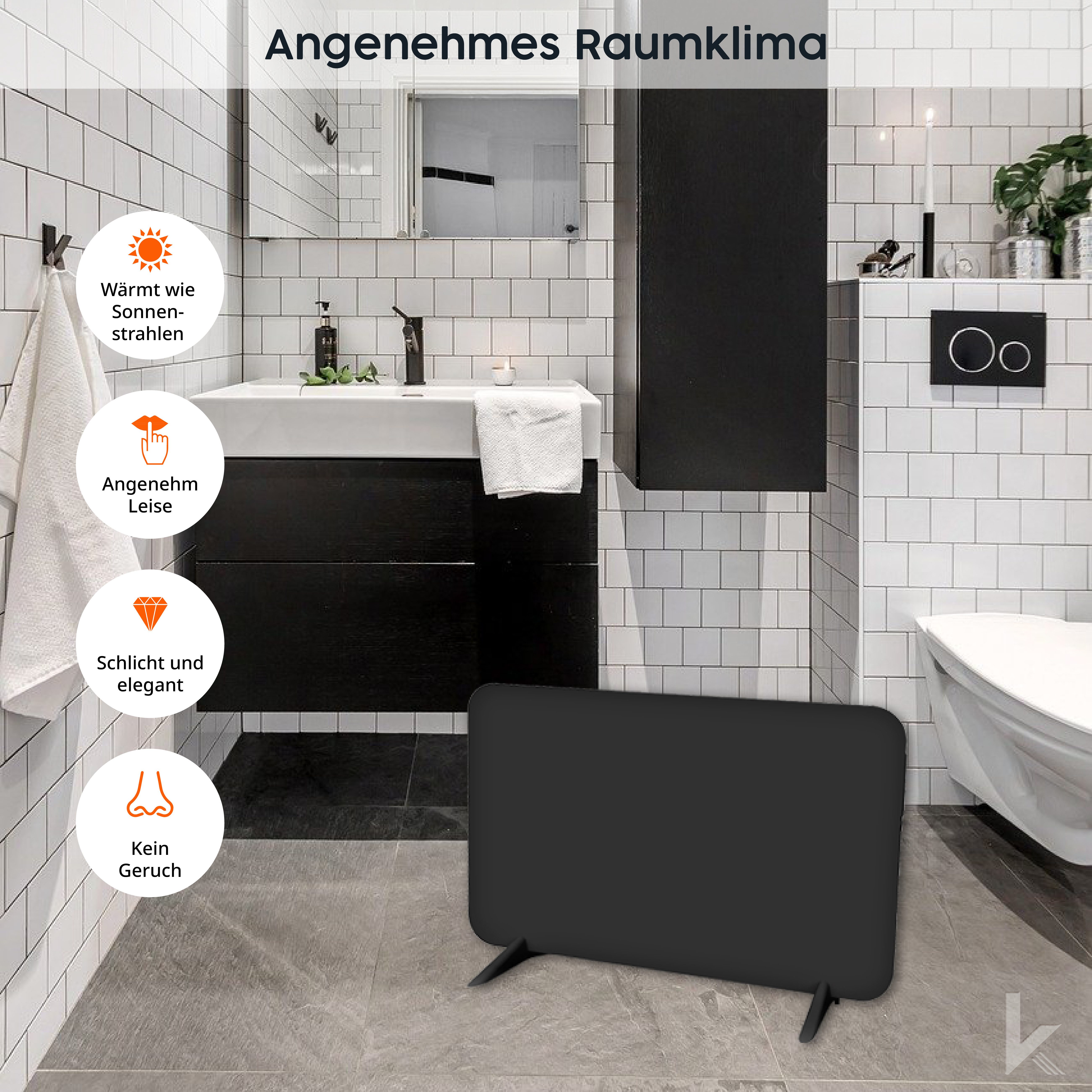 Könighaus Infrarotheizung 450W Smart Dual-Infrarotheizung - günstig online kaufen
