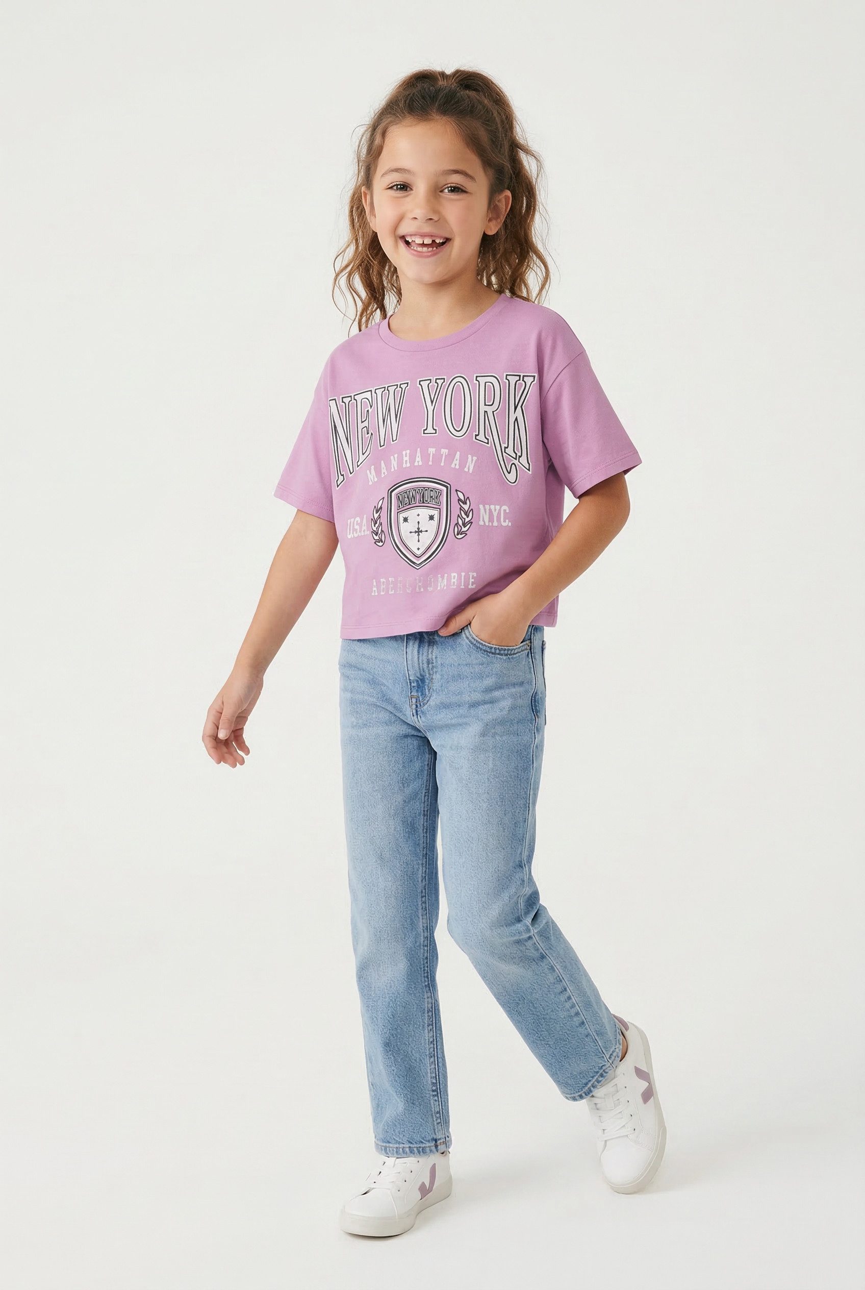 Kurzarmshirt AFG NEW YORK CREST BOXY