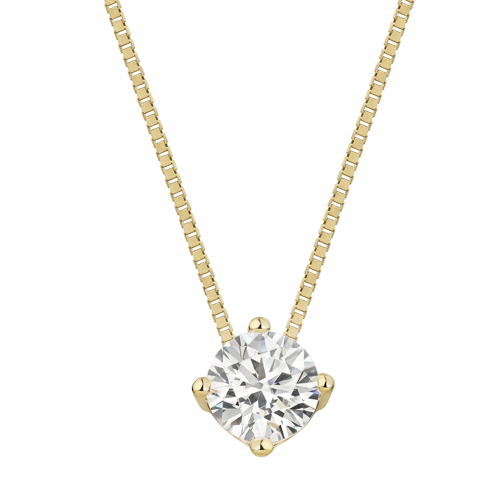 Vivance Kette mit Anhänger 375/- Gelbgold Zirkonia günstig online kaufen