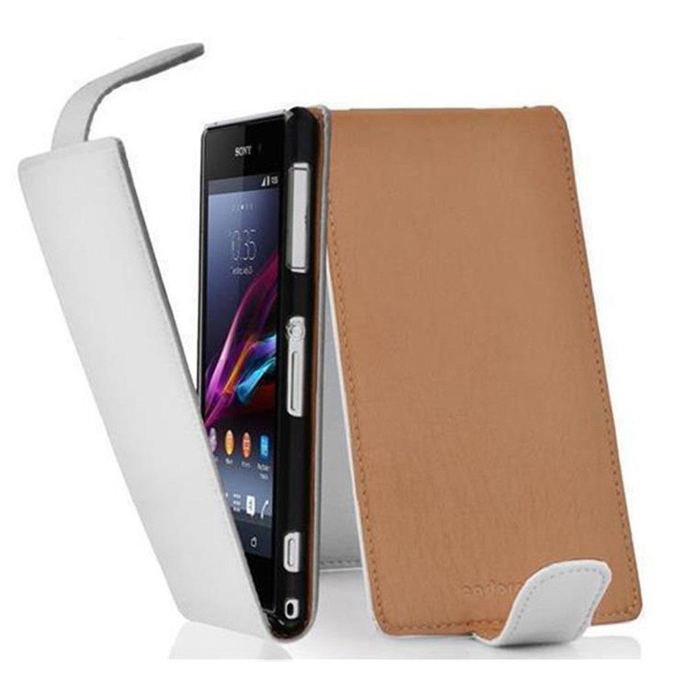 Cadorabo Handyhülle für Sony Xperia Z1 Hülle Sony Xperia Z1, Handy Schutzhülle, Klappbare Hülle, Kunstleder mit Magnetverschluss