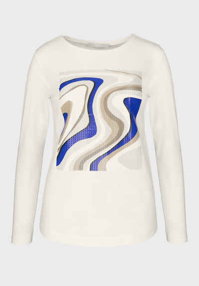bianca Print-Shirt DAMI mit modernem Frontmotiv in angesagten Farben