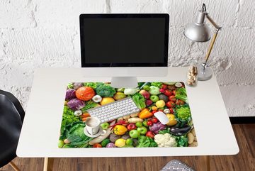 MuchoWow Gaming Mauspad Obst - Gemüse - Apfel (1-St), Büro für Tastatur und Maus, Mousepad Gaming, 90x60 cm, XXL, Großes