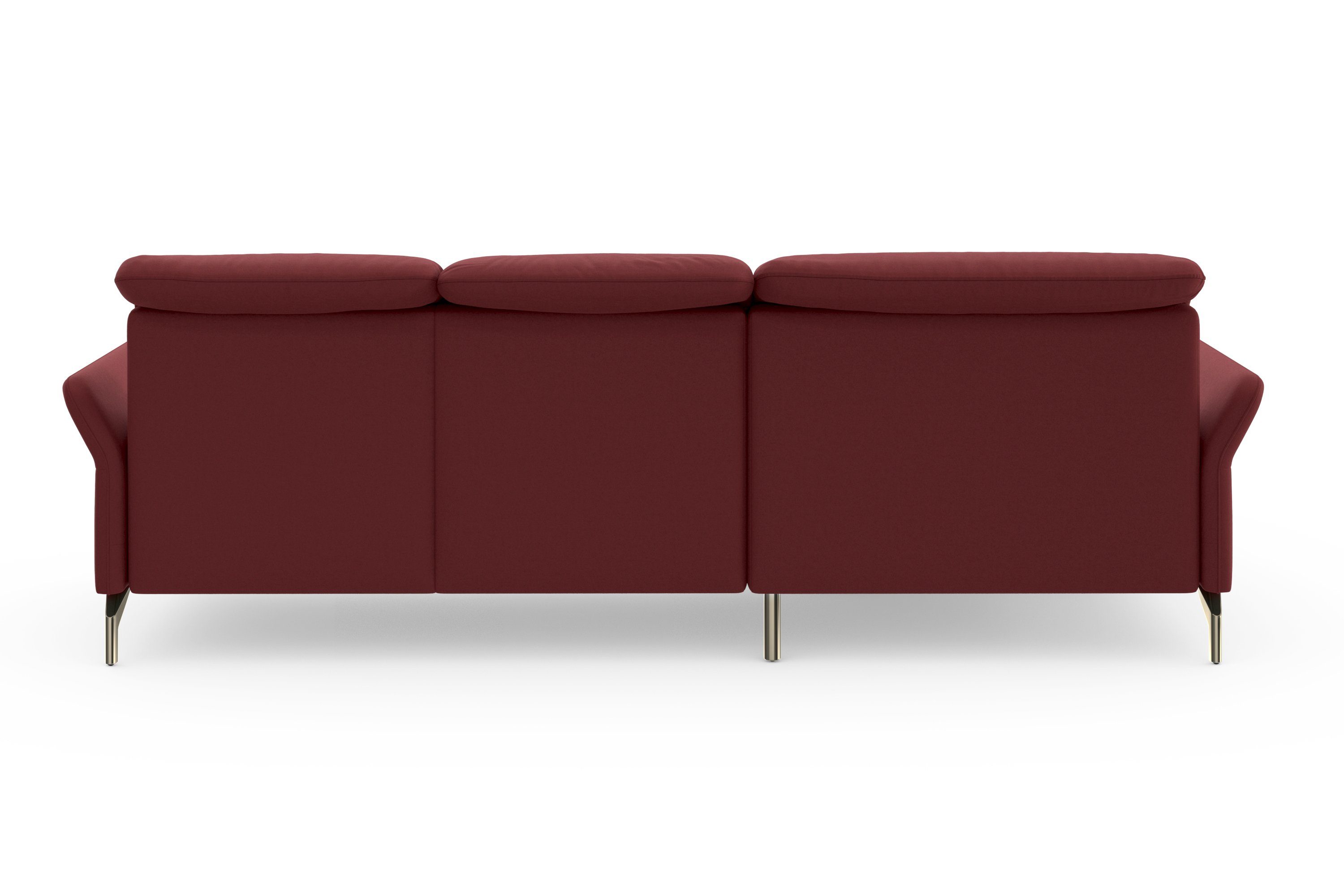 sit&more Ecksofa Fashion, wahlweise Kopfteilverstellung, mit Nickelfüße Vorziehsitz, motorisch