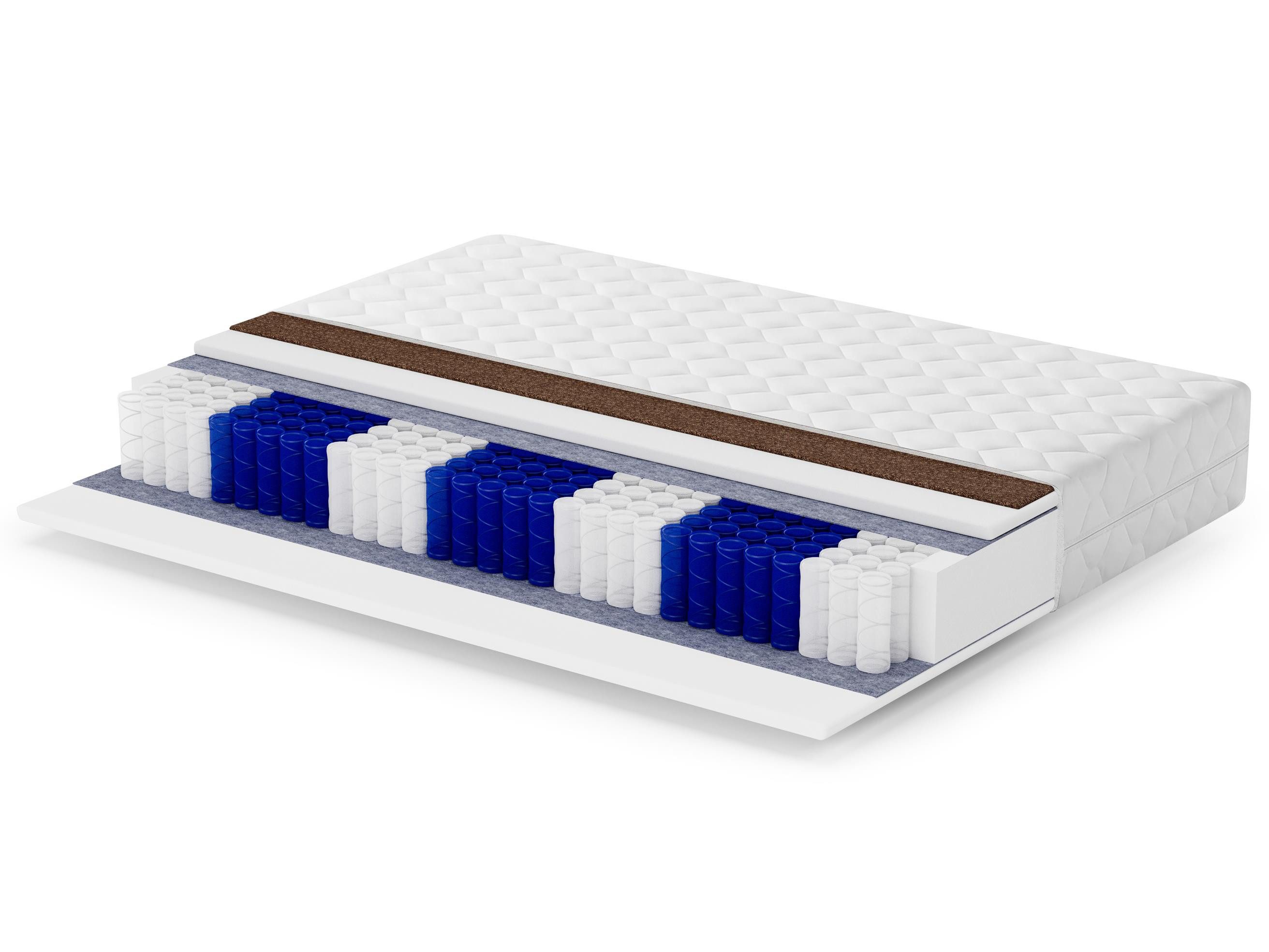 Taschenfederkernmatratze MEDIRO CORE 7-Zonen Taschenfederkernmatratze, Beautysofa, 26 cm hoch, (H2/H3 Wendematratze, Federkernmatratze mit Kokosfasermatte, Matratze mit abnehmbarem Bezug waschbar 40 °C), Komfortmatratze, Schlafmatratze, Taschenfederkern