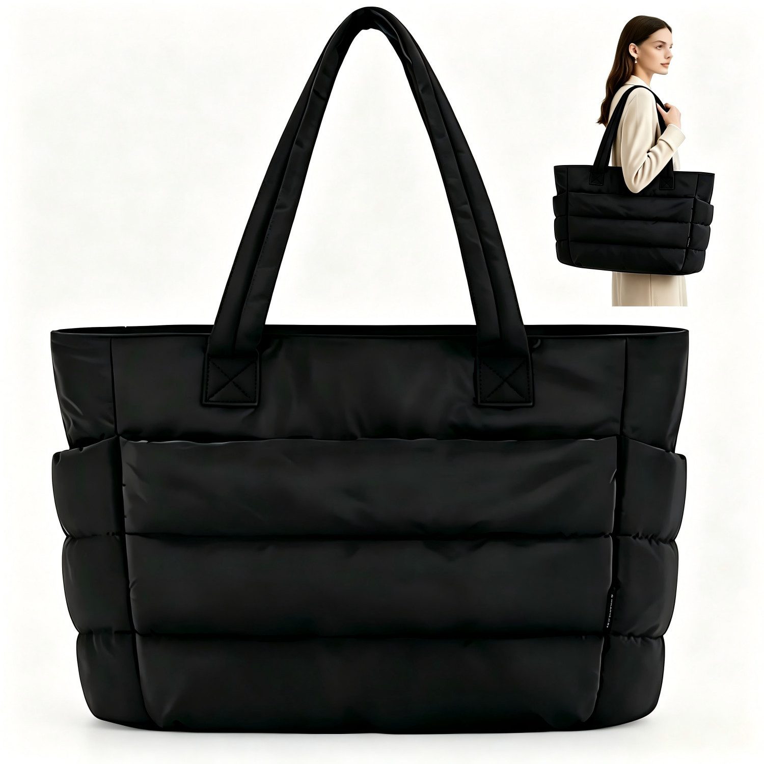 ibettertec Handtasche Umhängetasche Handtasche Tragetasche Bürotasche Schultertasche Damen (Handtasche Damen zum Umhängen aus weichem Material VEGAN), leichte Handtaschen für Arbeit, Reisen, Einkaufen, Schule
