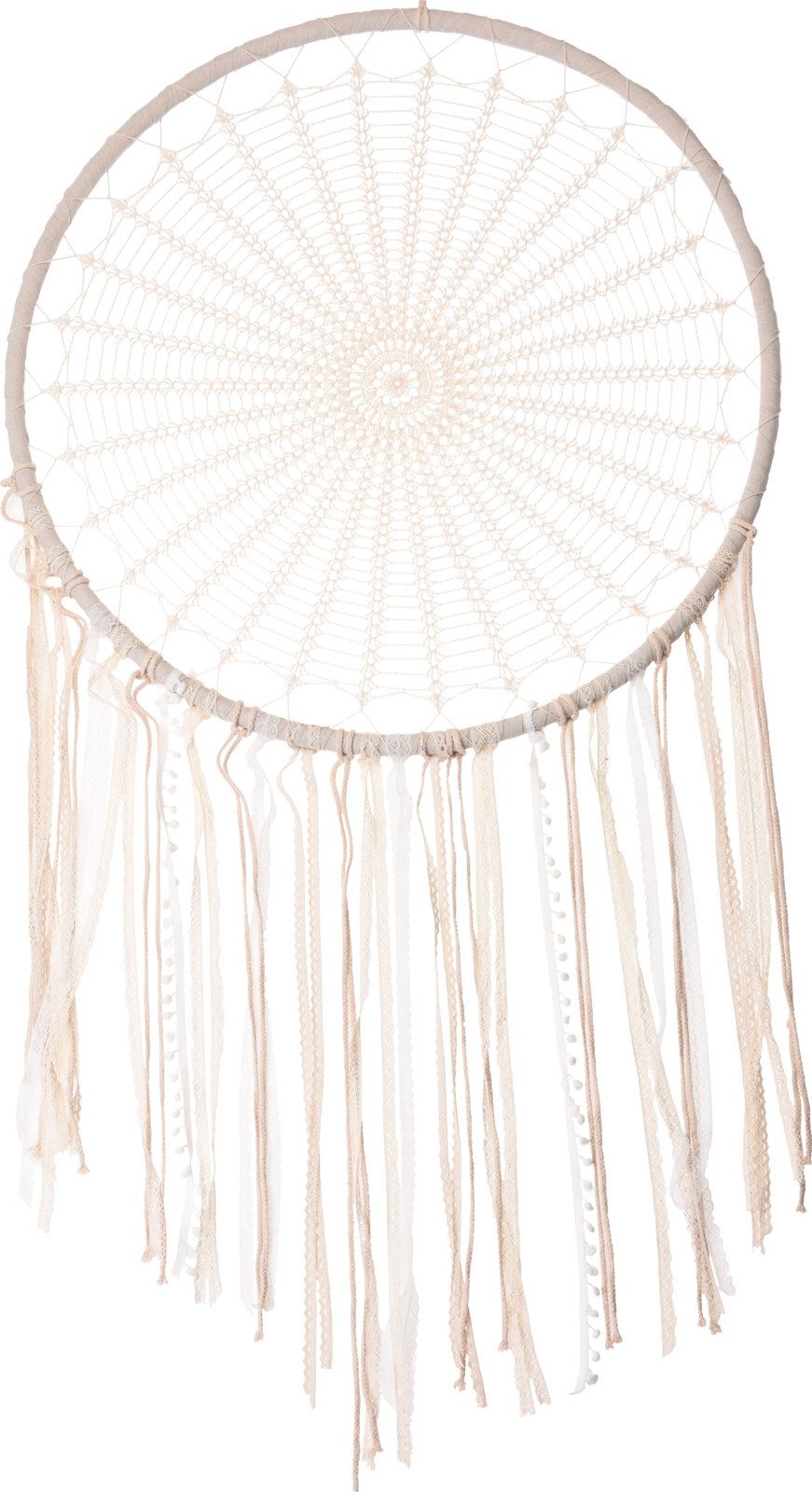 Koopman Ловец снов Dreamcatcher Wanddeko Hängedeko XXL 160cm Wandhänger (1 St), Baumwolle, Beige, 160x76cm, Dekorativ, XXL-Format