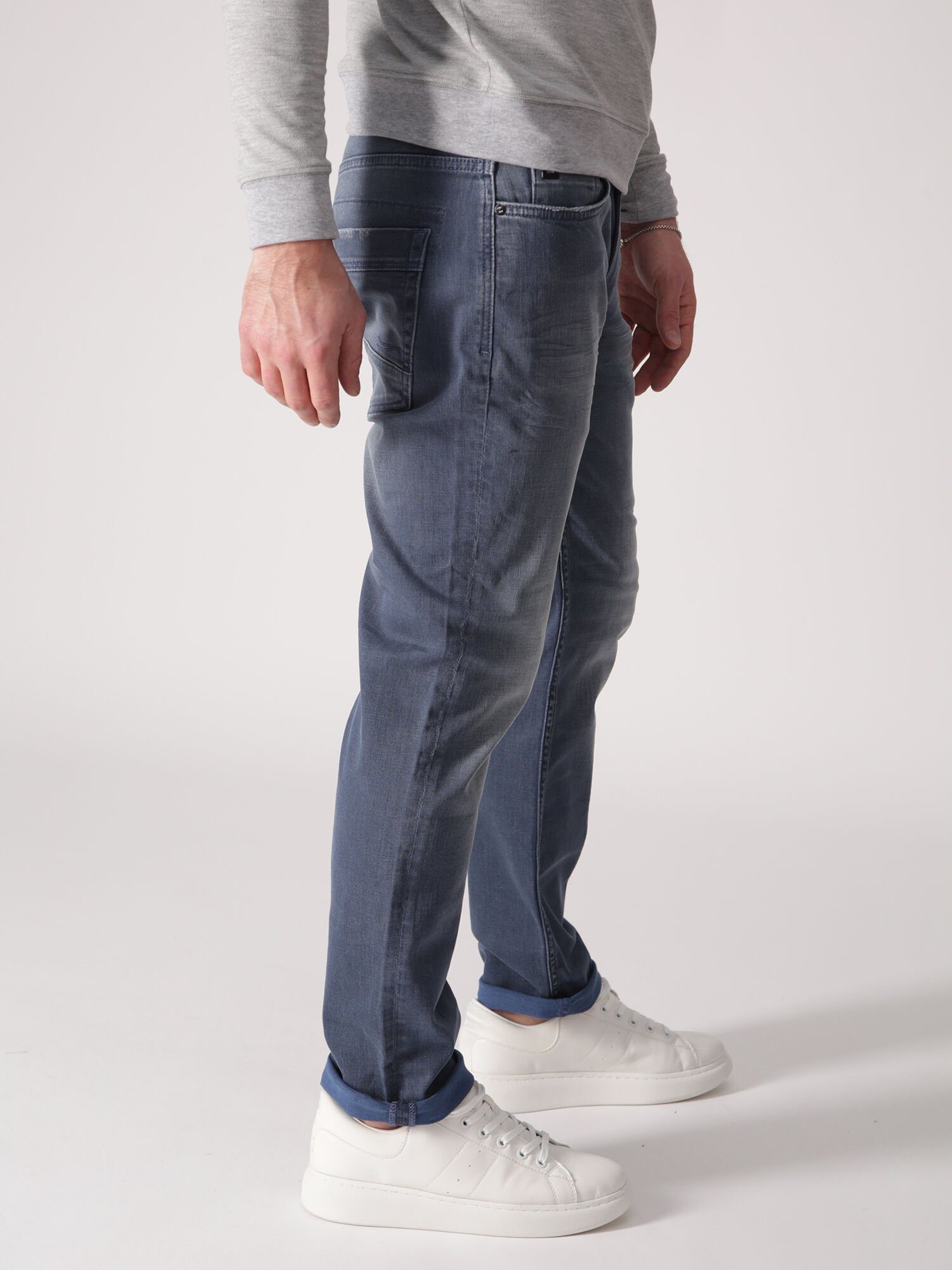 Miracle of Five-Pocket-Design Relax-fit-Jeans im Thomas Denim Mossoni Blue