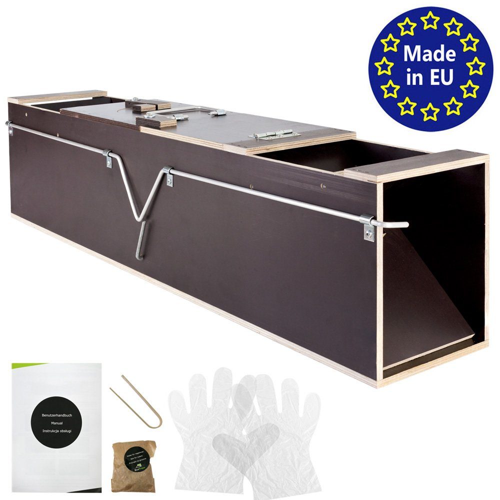 Lebendfalle Lebendfalle Tier Marder Holz 99 cm Falle Umsiedeln Ratten Marderfalle