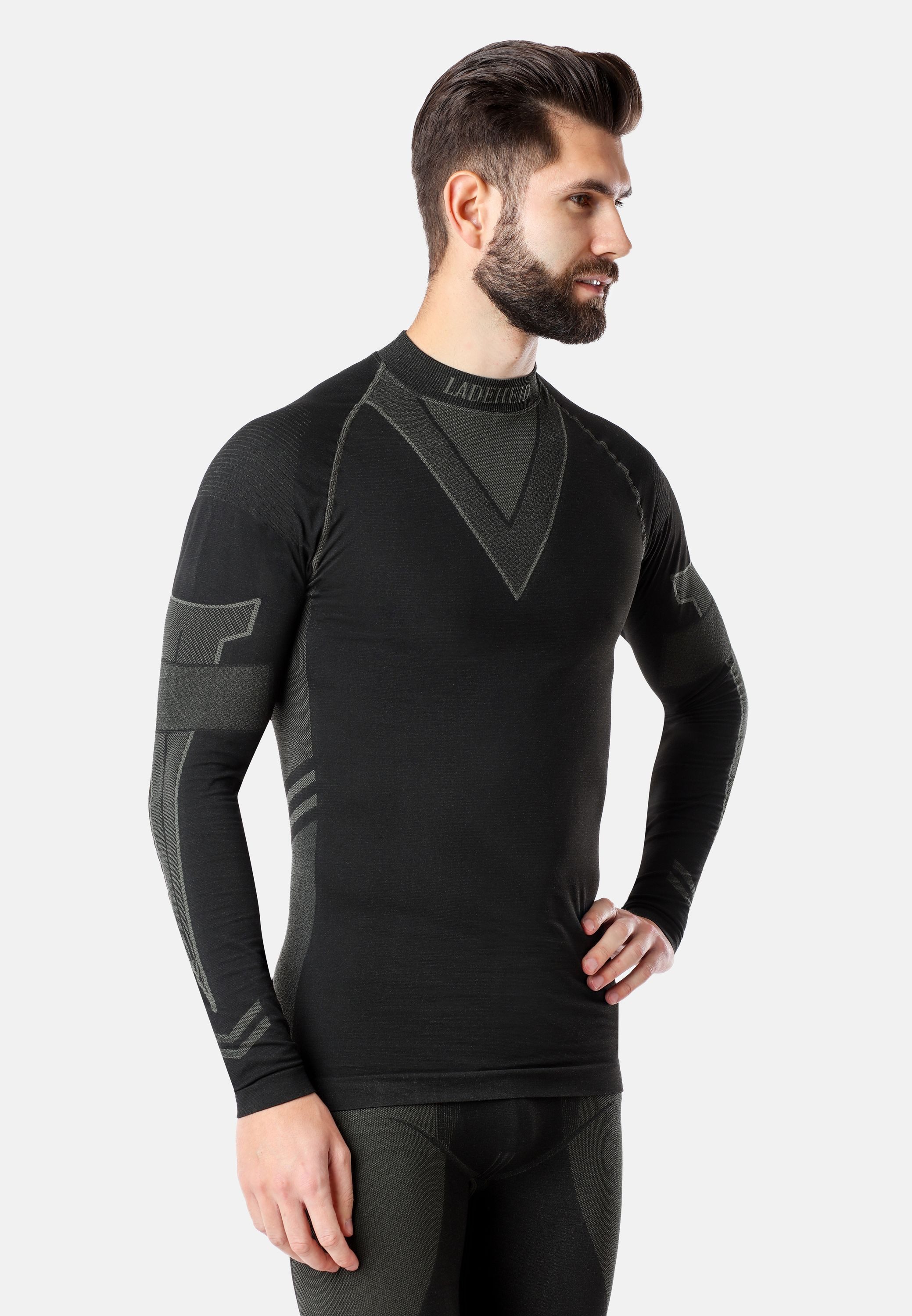Ladeheid Funktionsunterhemd Herren Funktionsunterwäsche langarm Shirt Thermoaktiv LAGI001
