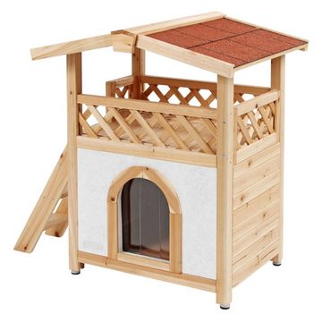 Kerbl Kratzbaum Katzenhaus Tyrol Alpin 88x57x77 cm Hellbraun