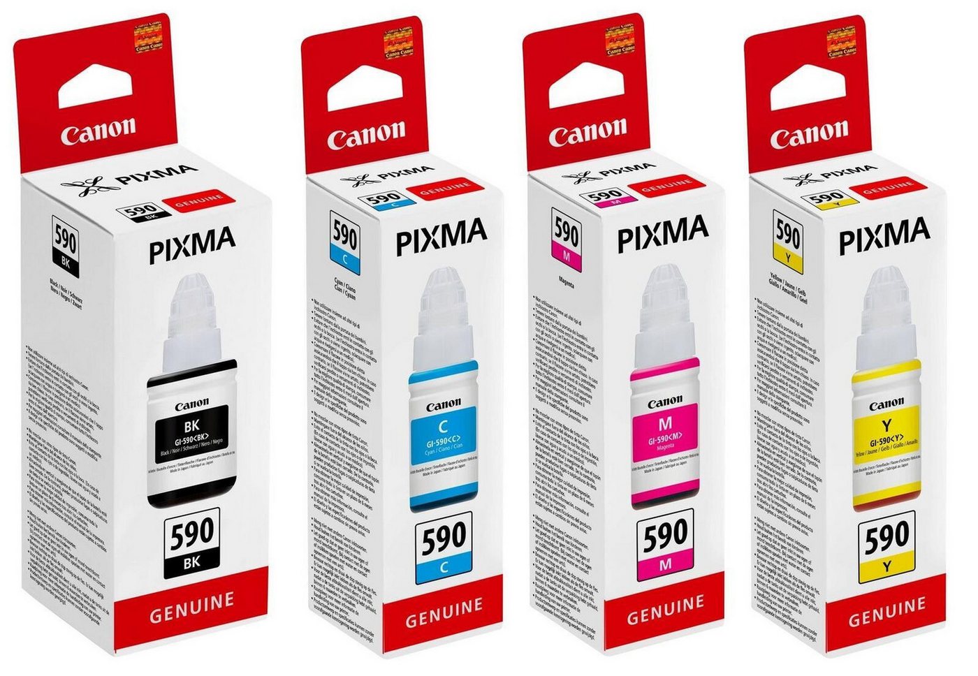 Thumbnail - Canon Canon GI-590 BK/C/M/Y Nachfülltinte 4er Multipack Tintenpatrone