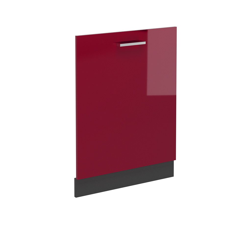Vicco Frontblende R-Line, Rot Hochglanz/Anthrazit, 60 cm ohne Arbeitsplatte (1 St)