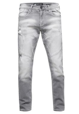 Rusty Neal Straight-Jeans NISHO mit trendigen Used-Details