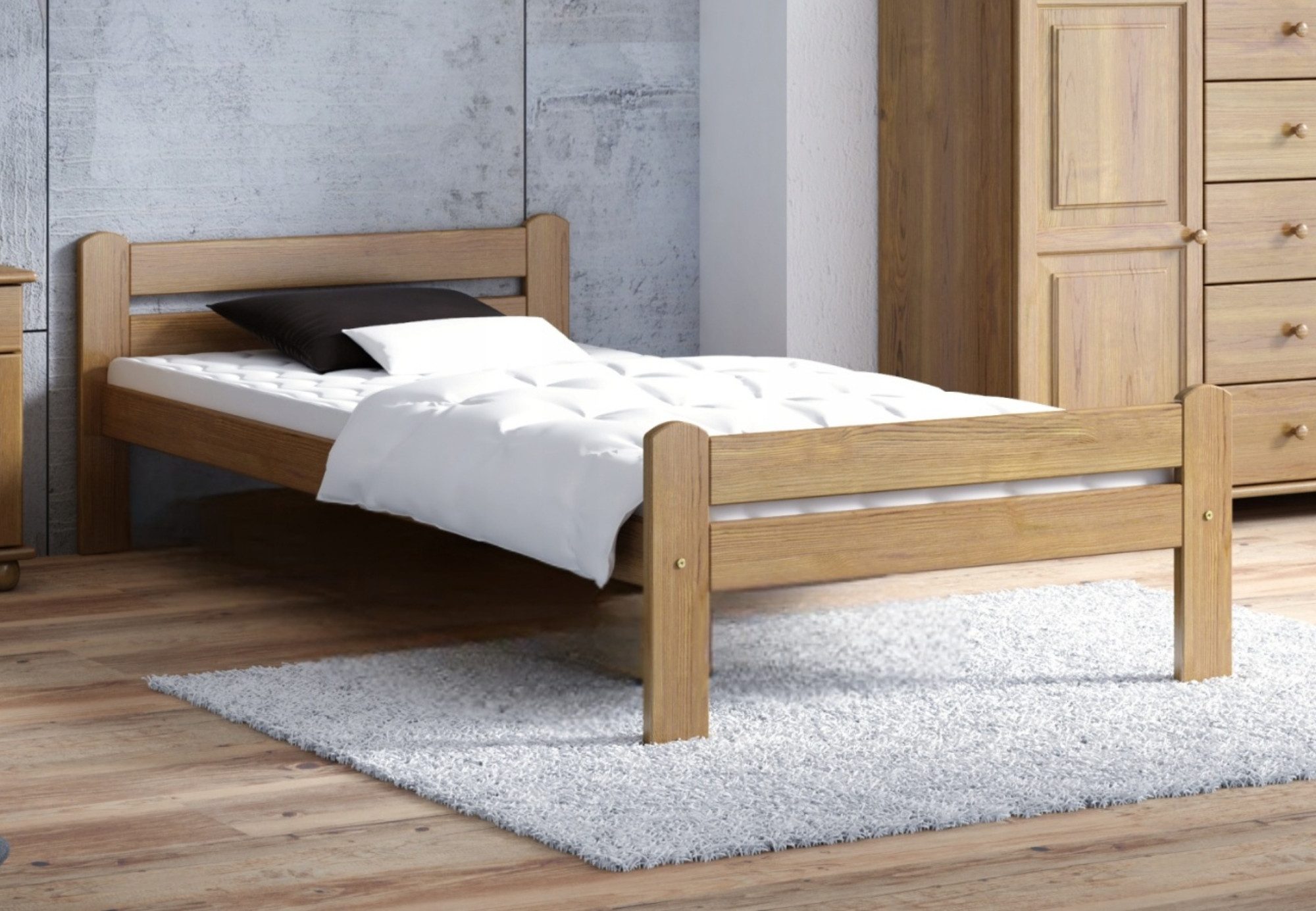 Home Collective Bettgestell Einzelbett, Holzbett aus günstig online kaufen