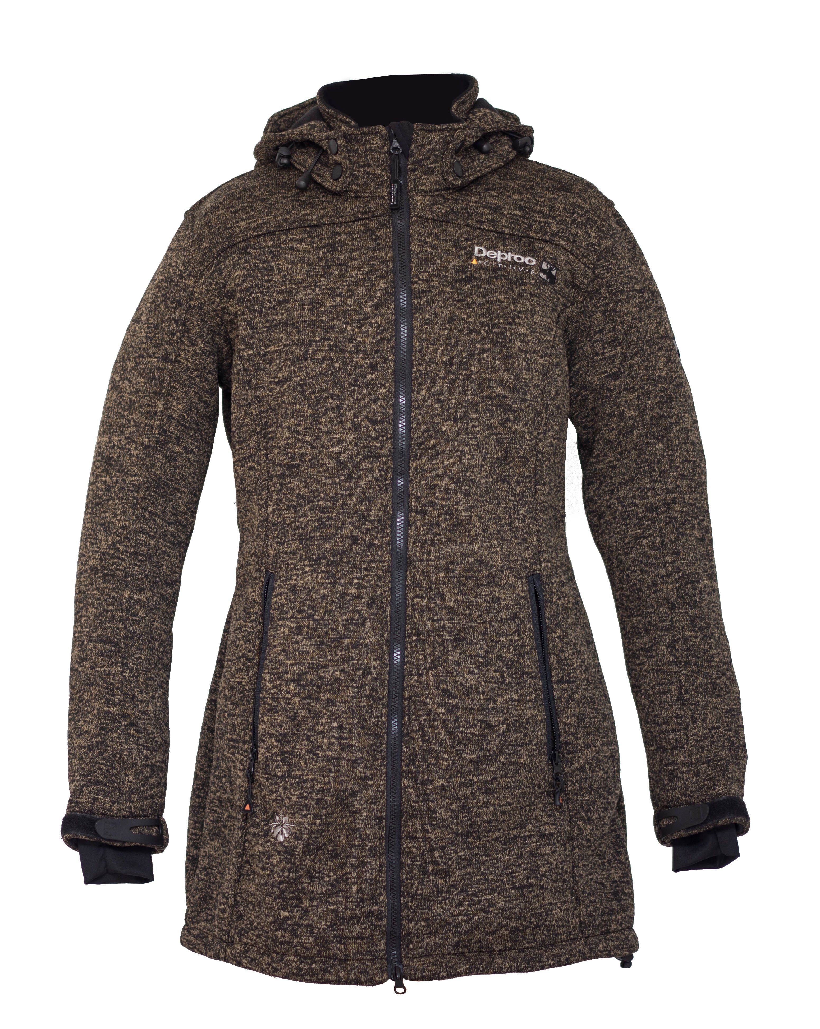 DEPROC Active Strickmantel ELKFORD LONG WOMEN auch in Großen Größen erhältlich