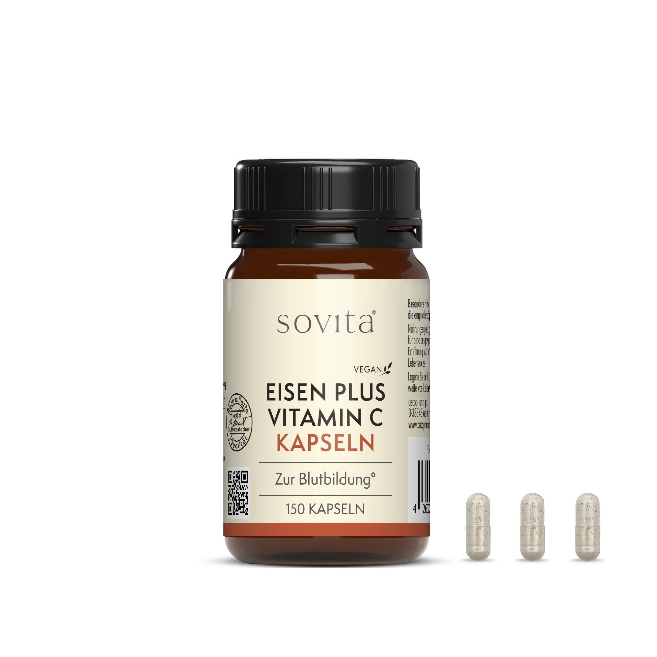 Ascopharm sovita Eisen Plus Vitamin C Kapseln Kapseln