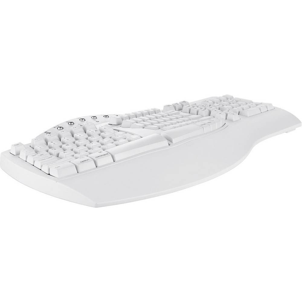 Perixx Bluetooth®-Tastatur 11620 Tastatur (Ergonomisch, Handballenauflage, Multimediatasten)