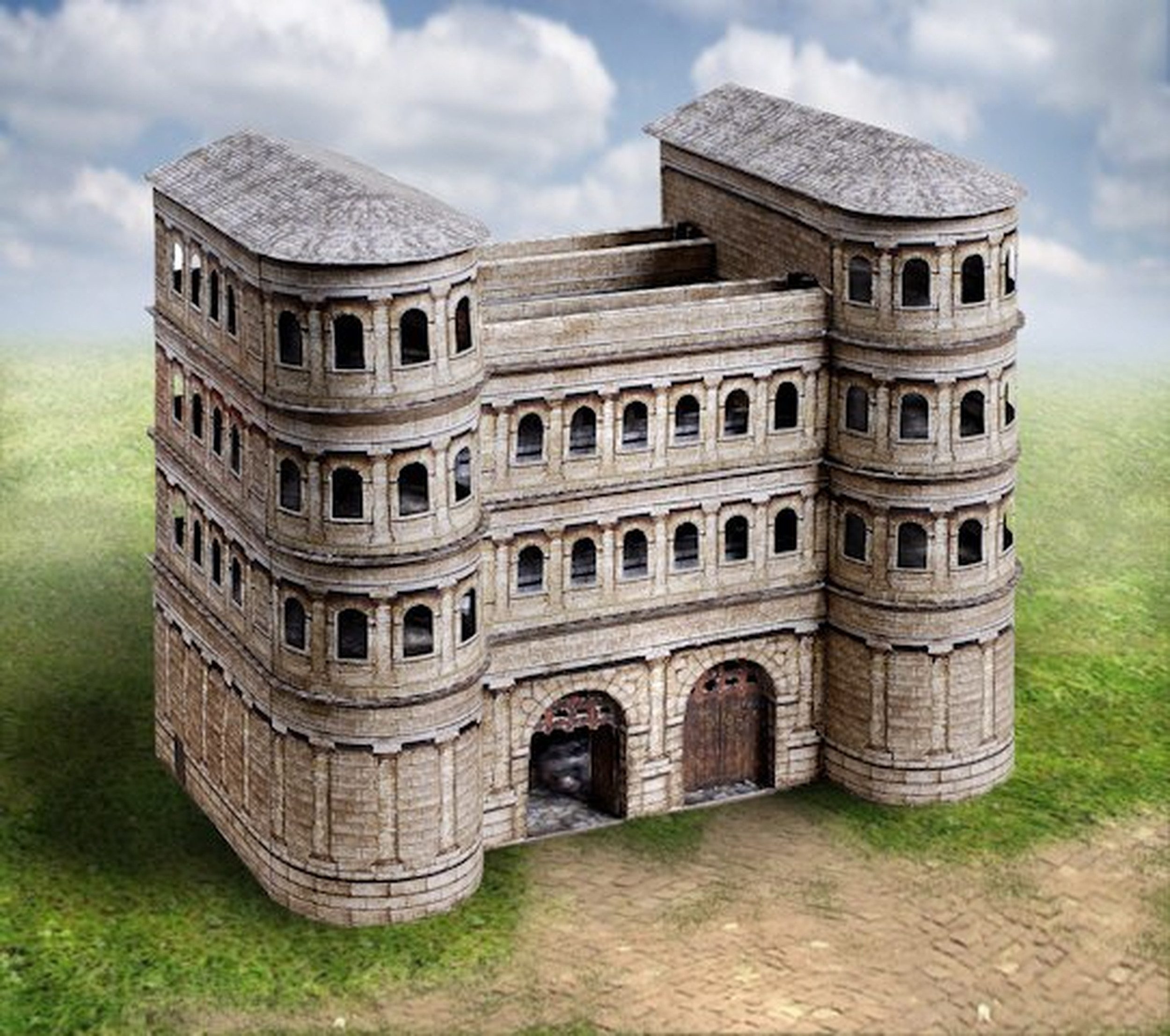 Aue Verlag Modellbausatz Porta Nigra