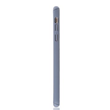 König Design Handyhülle Apple iPhone XS Max, Apple iPhone XS Max Handyhülle 360 Grad Schutz Full Cover Grau