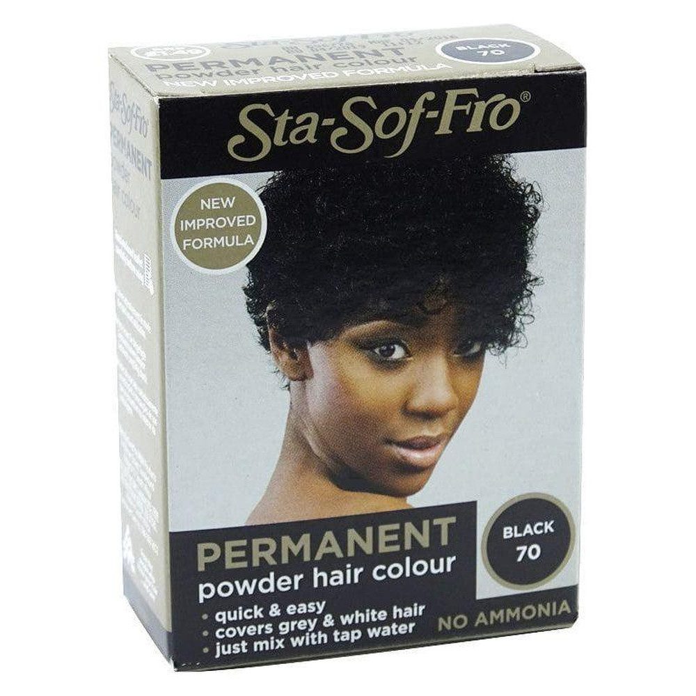 Haarmaske Sta-Sof-Fro Permanent Powder Hair Color Black 70 - 8g