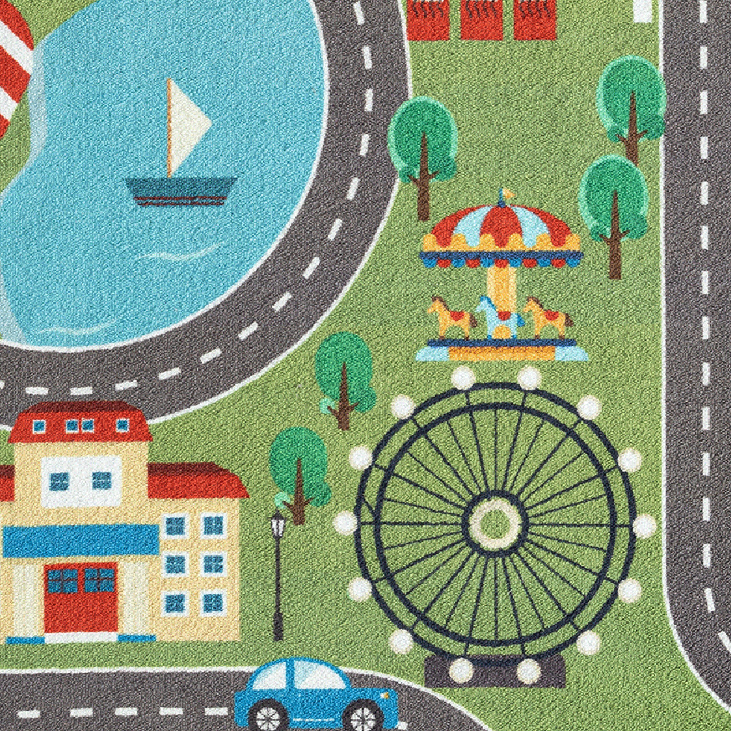 Carpetia Teppich Kinder Spielmatte mit Blick auf die Stadt in der Natur in günstig online kaufen