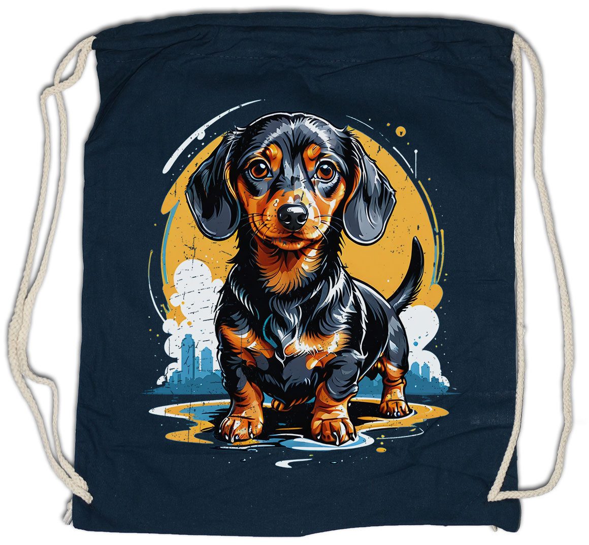 Urban Backwoods Turnbeutel Sweet Dackel Art Turnbeutel Dachshund Teckel Hund Dog Kurzhaar Breed (1-tlg), Pet Rasse Züchter Fan