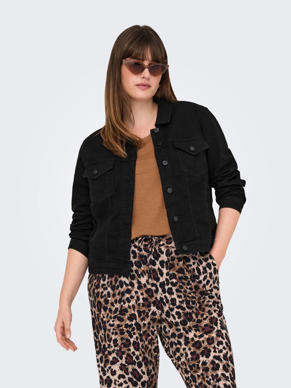 ONLY CARMAKOMA Jeansjacke CARWESPA LS JACKET BLACK DNM günstig online kaufen