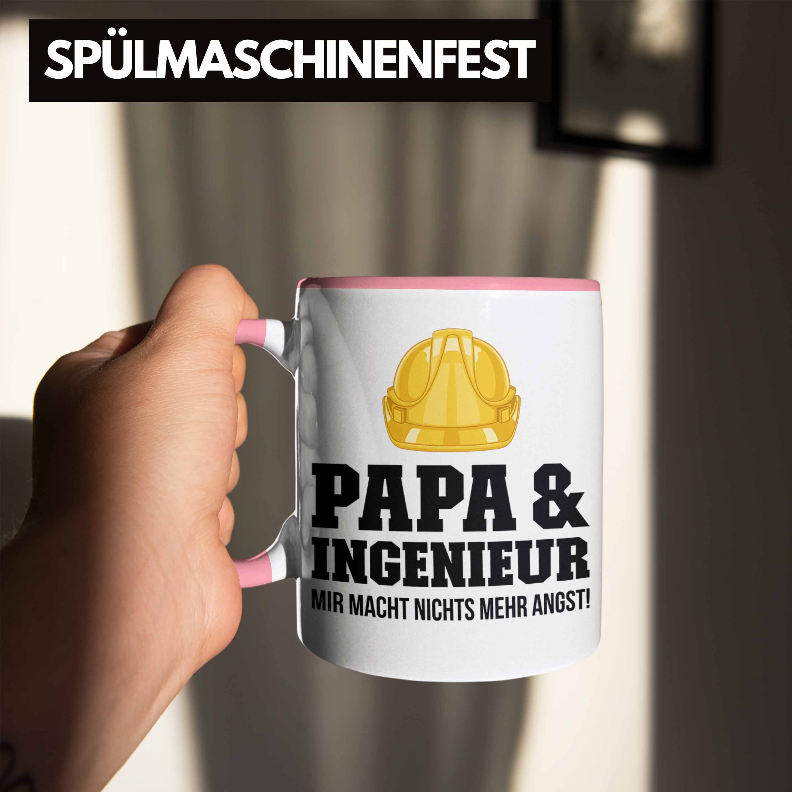 Papa Geschenk Geschenkidee Trendation Gadget Rosa - Tasse Kaffeetasse Ingeneur Tasse Trendation Ingenieur