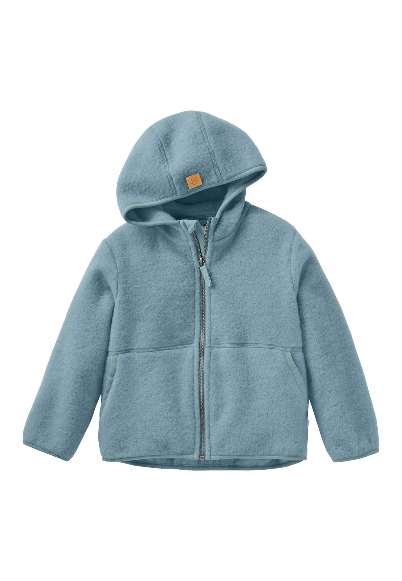 Fleecejacke aus reiner Bio-Merinowolle