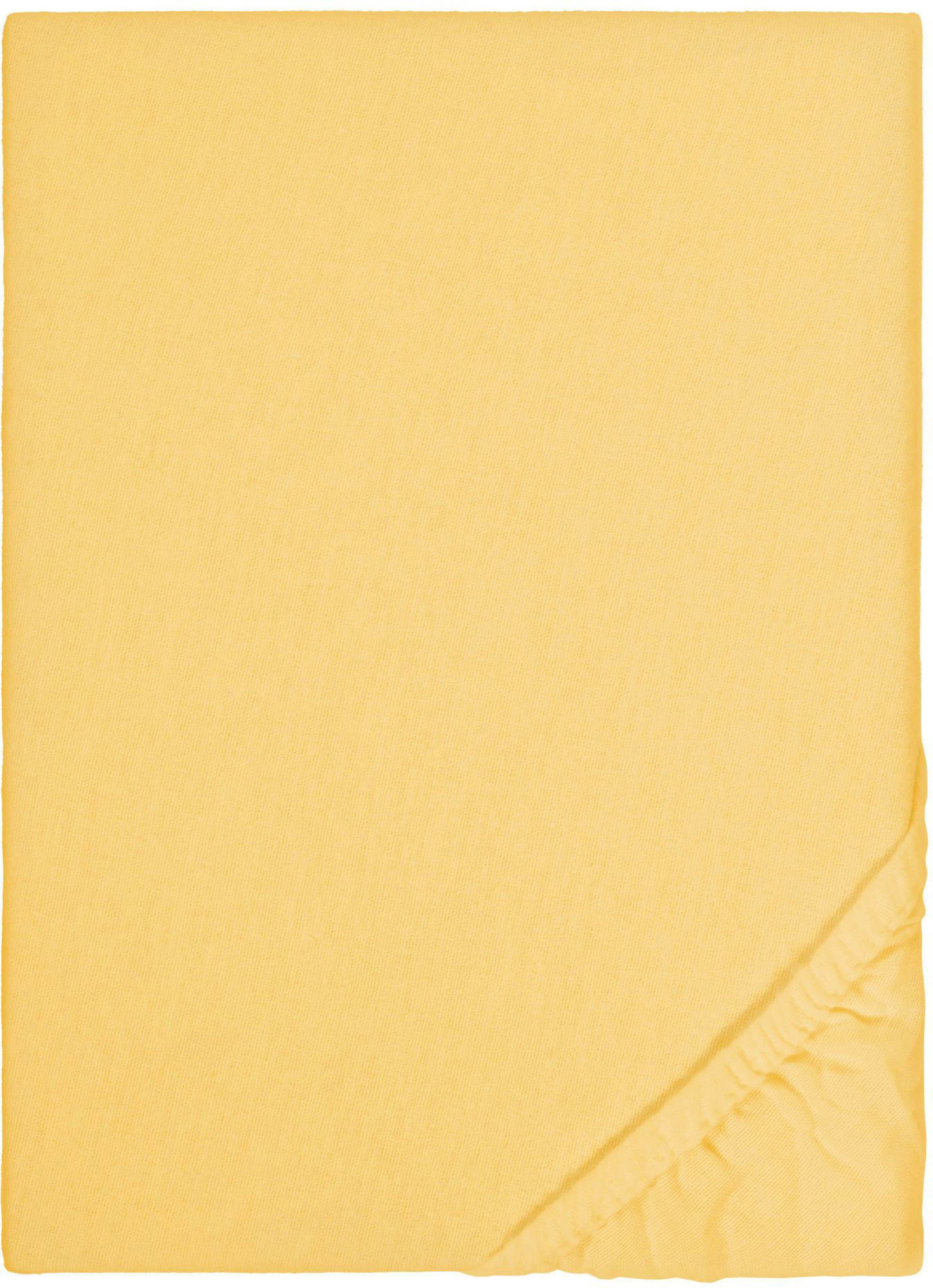 Biberna Spannbettlaken Biber in Gr. 90x200, 140x200 oder 180x200 cm, Biber, günstig online kaufen