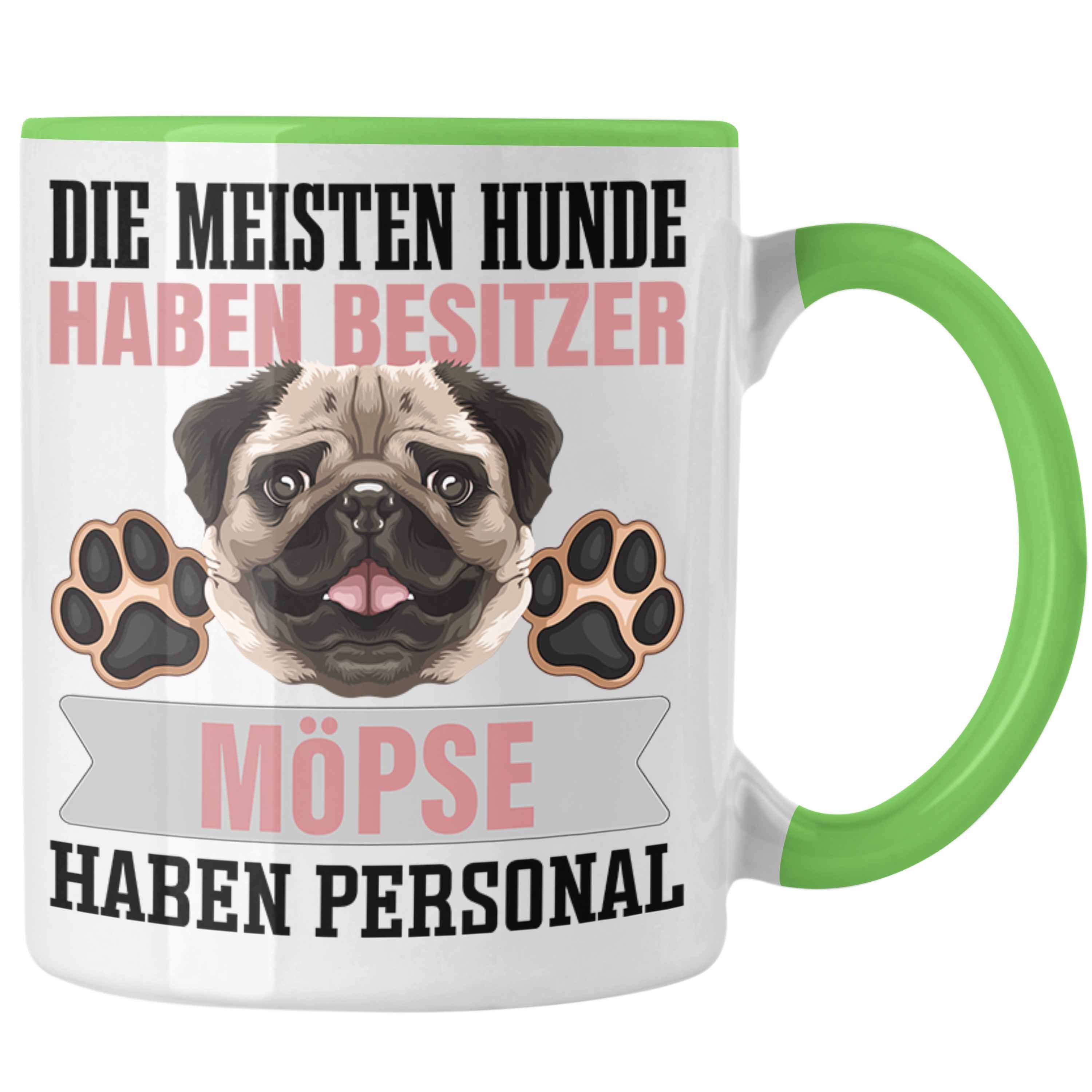 Geschenkidee Mops Tasse Tasse Spruch Geschenk Besitzerin M Besitzer Lustiger Trendation Grün