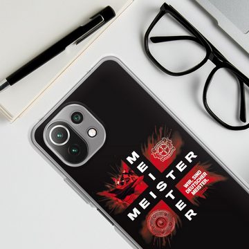 DeinDesign Handyhülle Bayer 04 Leverkusen Meister Offizielles Lizenzprodukt, Xiaomi Mi 11 Lite Silikon Hülle Bumper Case Handy Schutzhülle